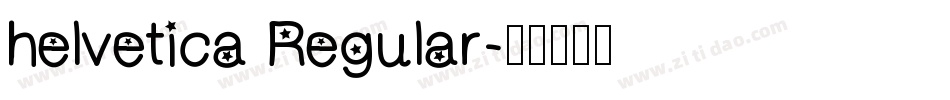 helvetica Regular字体转换